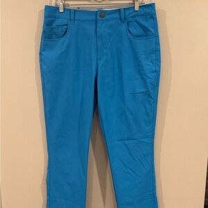 Puma Sport Lifestyle Golf Pants Chino Stretch Tech Performance Men 32x32 Blue